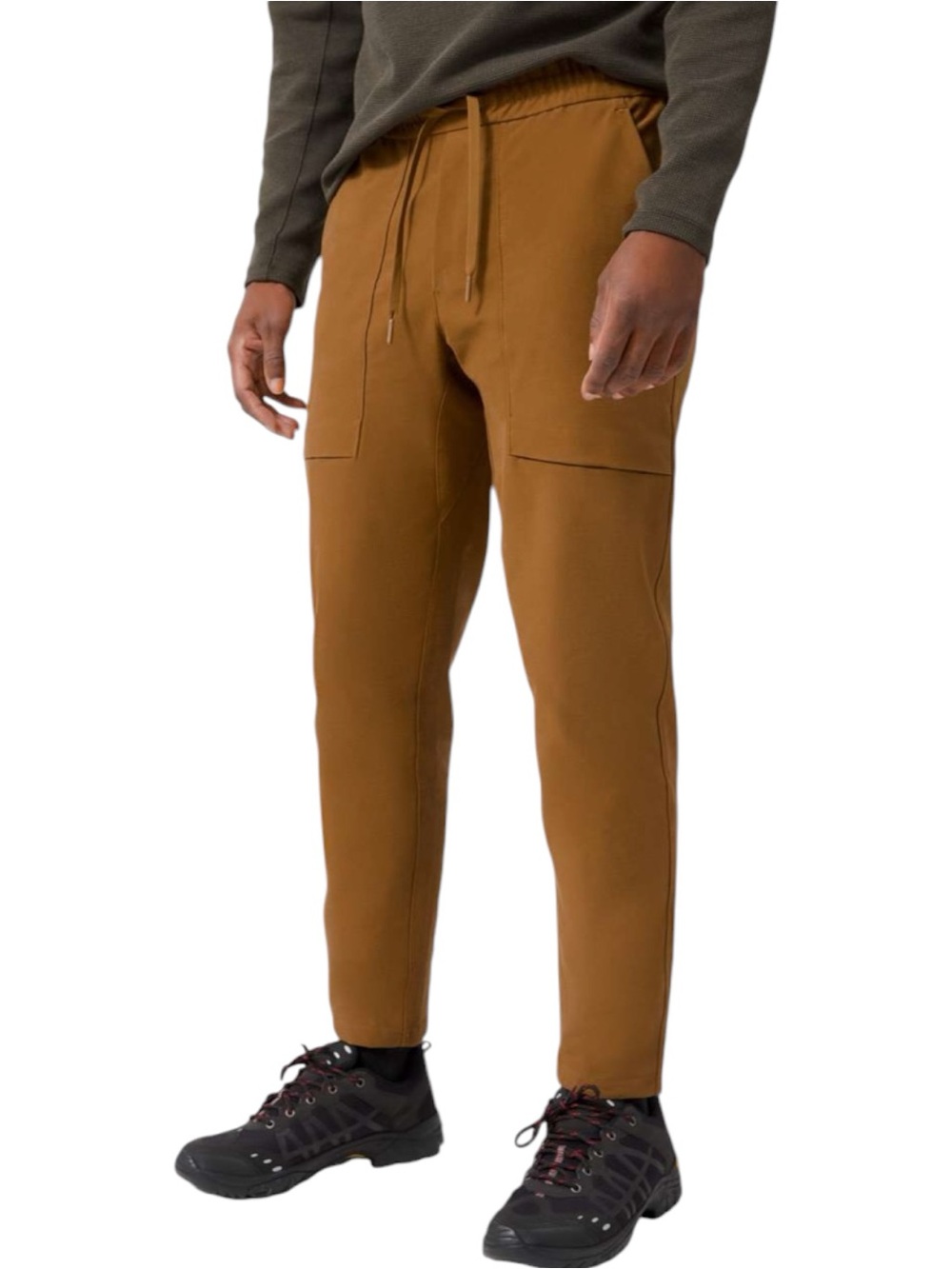 Lululemon Bowline Pants Men L Gorpcore Utilitech Drawstring Burnt Caramel M5A97S